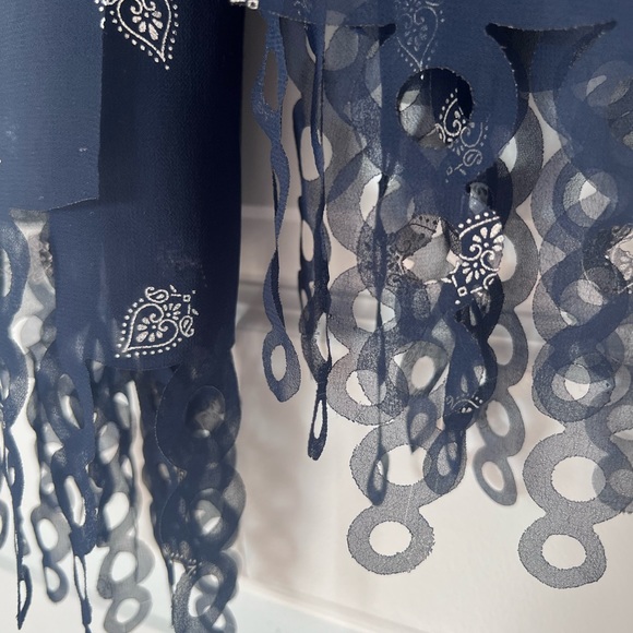 Deep Blue Scarf - Picture 3 of 5